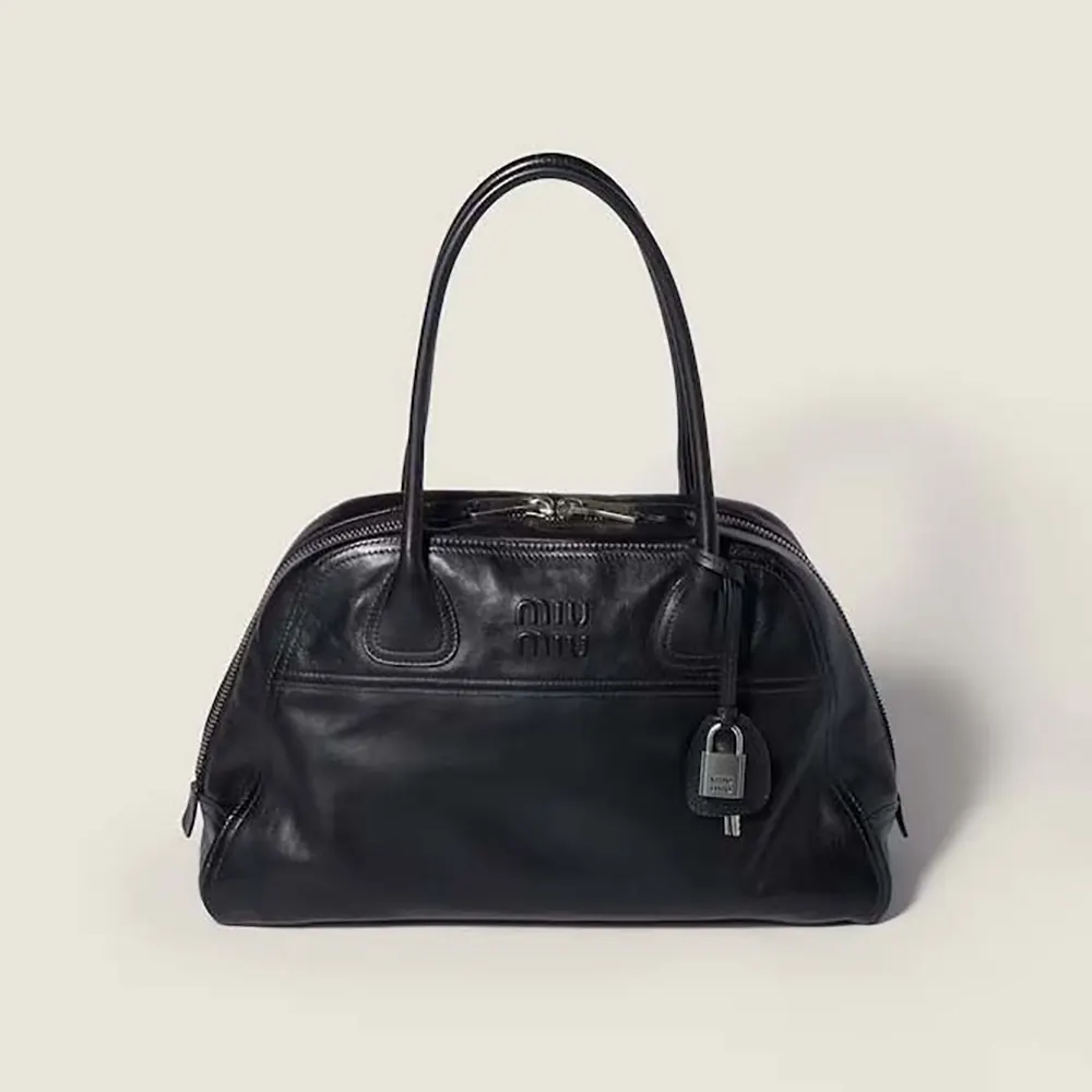 Miu Miu Women Vivant Leather Bag Black 5BB1962IER