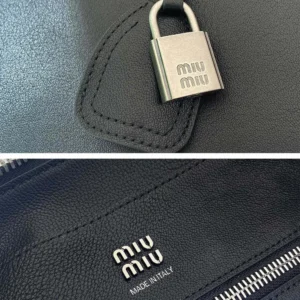 Miu Miu Women Vivant Leather Bag Black 5BB1962IER