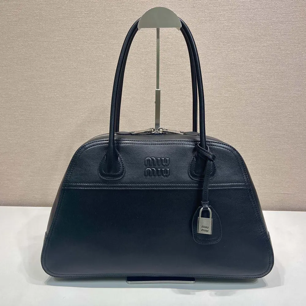 Miu Miu Women Vivant Leather Bag Black 5BB1962IER