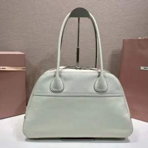 Miu Miu Women Vivant Leather Bag Chalk White 5BB1962IER