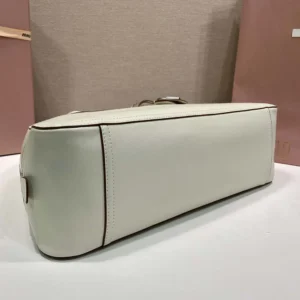Miu Miu Women Vivant Leather Bag Chalk White 5BB1962IER