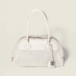Miu Miu Women Vivant Leather Bag Chalk White 5BB199
