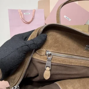 Miu Miu Women Vivant Suede Bag-Cocoa Brown 5BB196