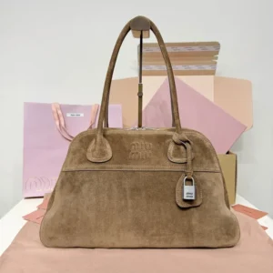 Miu Miu Women Vivant Suede Bag-Cocoa Brown 5BB196