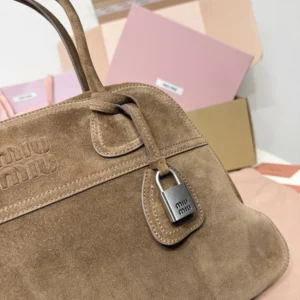 Miu Miu Women Vivant Suede Bag-Cocoa Brown 5BB196