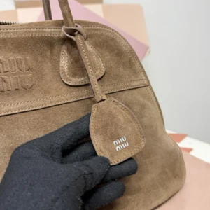 Miu Miu Women Vivant Suede Bag-Cocoa Brown 5BB196