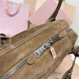 Miu Miu Women Vivant Suede Bag-Cocoa Brown 5BB196