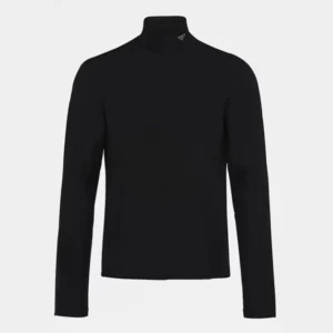 Prada Men Tech Jersey Mock-Neck Sweater