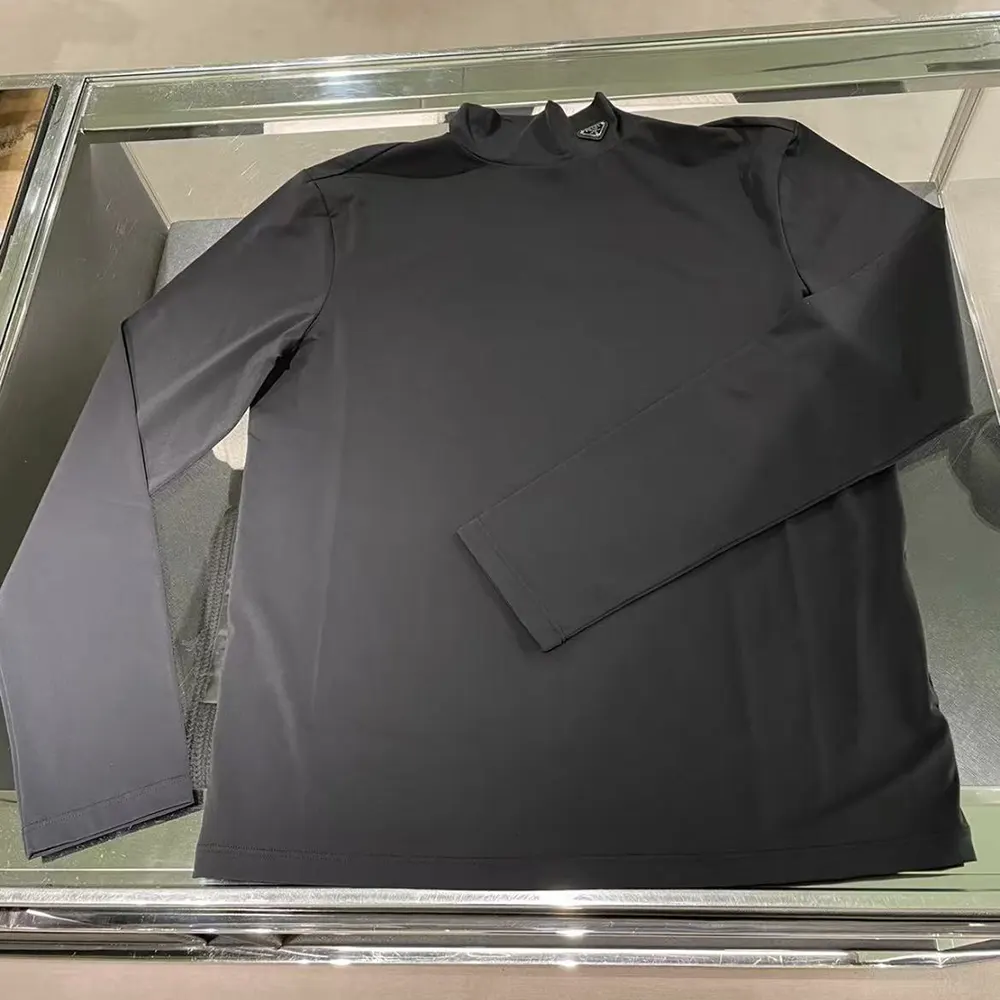 Prada Women Tech Jersey Mock-Neck Sweater