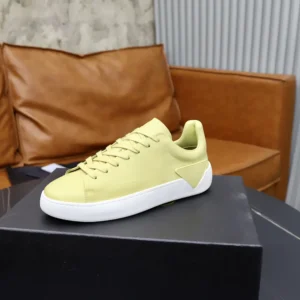 Prada Unisex Court Leather Sneakers-Pineapple 1E530O3LFVF068X