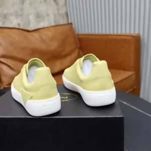 Prada Unisex Court Leather Sneakers-Pineapple 1E530O3LFVF068X