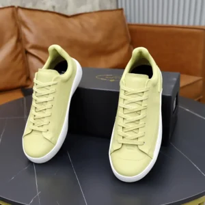 Prada Unisex Court Leather Sneakers-Pineapple 1E530O3LFVF068X