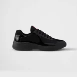 Prada Unisex Patent Leather and Technical Fabric Prada America's Cup Sneakers