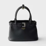Prada Wome Buckle Small Leather Bag With Belt-Black 1BA5022CY9F0002