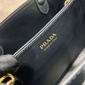 Prada Wome Buckle Small Leather Bag With Belt-Black 1BA5022CY9F0002