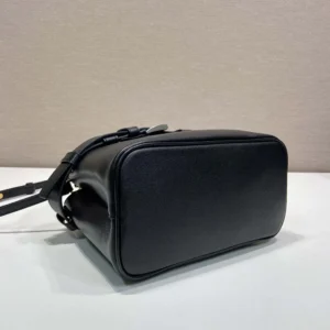 Prada Wome Buckle Small Leather Bag With Belt-Black 1BA5022CY9F0002