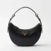 Prada Women Arqué Mini Leather Shoulder Bag 1BC194ASK