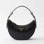 Prada Women Arqué Mini Leather Shoulder Bag 1BC194ASK