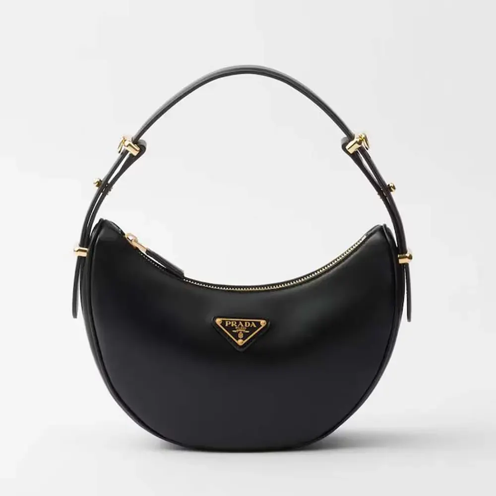 Prada Women Arqué Mini Leather Shoulder Bag 1BC194ASK
