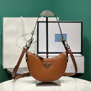 Prada Women Arqué Mini Leather Shoulder Bag 1BC194ASK