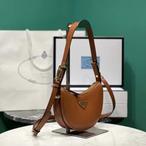 Prada Women Arqué Mini Leather Shoulder Bag 1BC194ASK