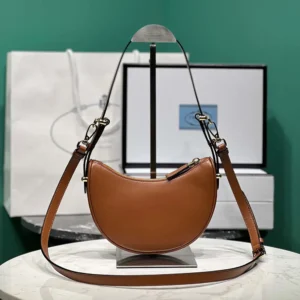 Prada Women Arqué Mini Leather Shoulder Bag 1BC194ASK
