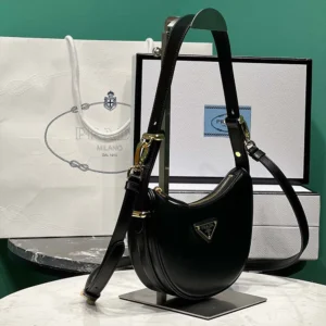 Prada Women Arqué Mini Leather Shoulder Bag 1BC194ASK