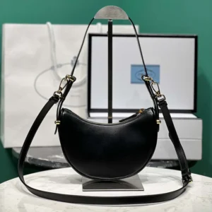 Prada Women Arqué Mini Leather Shoulder Bag 1BC194ASK