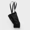Prada Women Saffiano Leather Pendant With Re-Nylon Tote Bag-Black
