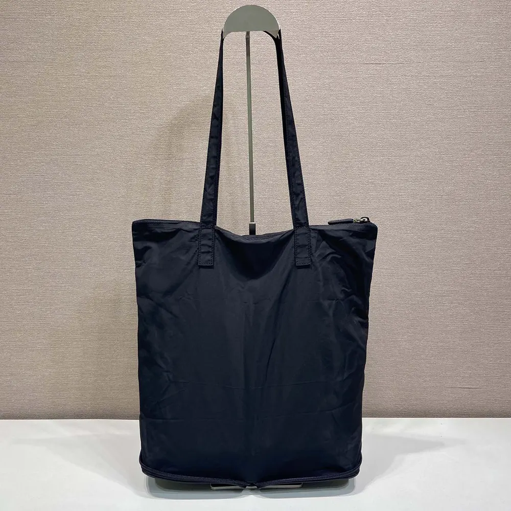 Prada Women Saffiano Leather Pendant With Re-Nylon Tote Bag-Black 4 Prada Women Saffiano Leather Pendant With Re-Nylon Tote Bag-Black