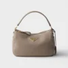 Prada Women Small Leather Bag-Clay Gray 1BC2772DKV
