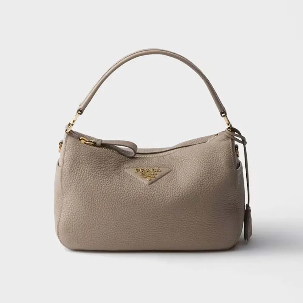 Prada Women Small Leather Bag-Clay Gray 1BC2772DKV