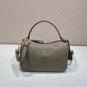 Prada Women Small Leather Bag-Clay Gray 1BC2772DKV