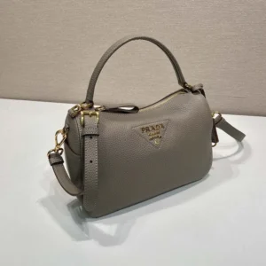 Prada Women Small Leather Bag-Clay Gray 1BC2772DKV