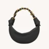 Saint Laurent YSL Women Amalia Mini Hobo In Lambskin Black