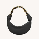 Saint Laurent YSL Women Amalia Mini Hobo In Lambskin Black