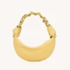 Saint Laurent YSL Women Amalia Mini Hobo In Lambskin-Yellow