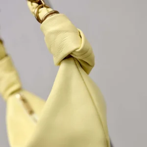 Saint Laurent YSL Women Amalia Mini Hobo In Lambskin-Yellow
