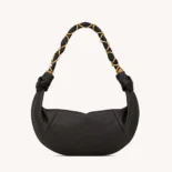 Saint Laurent YSL Women Amalia Small Hobo In Lambskin-Black