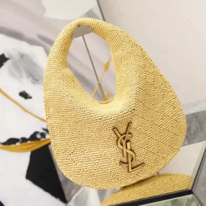 Saint Laurent YSL Women Icare Hobo In Raffia 868740GA