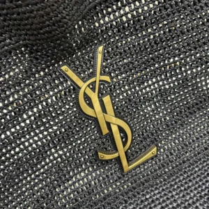Saint Laurent YSL Women Icare In Raffia Black 772191GA