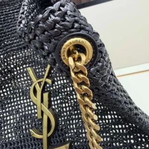 Saint Laurent YSL Women Icare In Raffia Black 772191GA