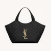 Saint Laurent YSL Women Icare Medium In Quilted Nappa Black