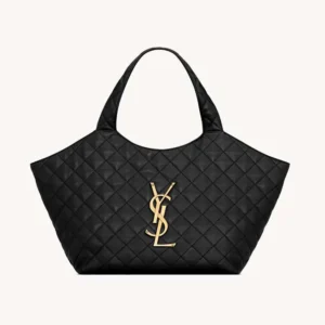 Saint Laurent YSL Women Icare Medium In Quilted Nappa Black