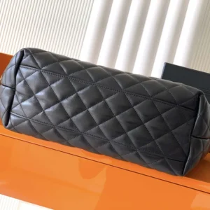 Saint Laurent YSL Women Icare Medium In Quilted Nappa Black