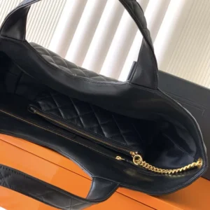 Saint Laurent YSL Women Icare Medium In Quilted Nappa Black