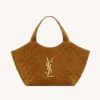 Saint Laurent YSL Women Icare Medium In Quilted Suede