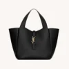 Saint Laurent YSL Women Le 5 À 7 Baby Bea In Grained Leather-Black