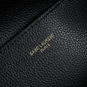 Saint Laurent YSL Women Le 5 À 7 Baby Bea In Grained Leather-Black