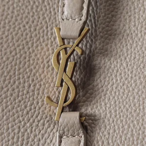 Saint Laurent YSL Women Le 5 À 7 Baby Bea In Grained Leather-Light Cumin